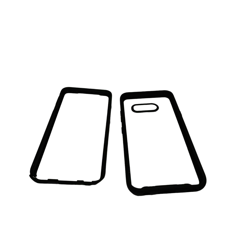 For LG G8X ThinQ Hybrid Clear Back Bumper Protector Case Partial Damaged READ!!